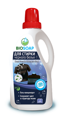 9130315 BIOSOAP Средство для стирки черного белья 1.5 л