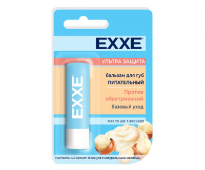 С0006398 EXXE Бальзам для губ питательный Ультра защита (стик 4,2г)