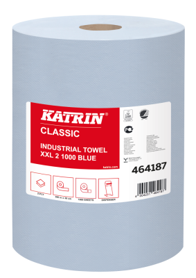 Katrin Classic XXL 2 Blue:¶•    Двухслойный бумажный протирочный материал синего цвета с повышенной