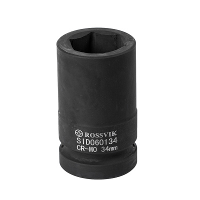 SID060134 Головка торцевая ударная, глубокая ROSSVIK, 1