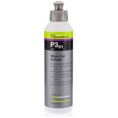 404001 951 KOCH Micro Cut  Finish P3.01 - Микро-абразивная полировал паста с воском карнаубы 250 мл