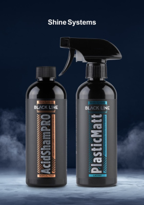 SSBL965 Shine Systems Black Line PlasticMatt Lacost -матовый полироль для пластика и винила салона,