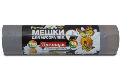 ПЗВ-120/10/12/С Ромашка Мешки д/мус ПВД 120л 