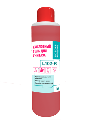 9030201 АиС BIOSOAP L102-R Кислотный гель для унитаза 1л (упак.12 шт)