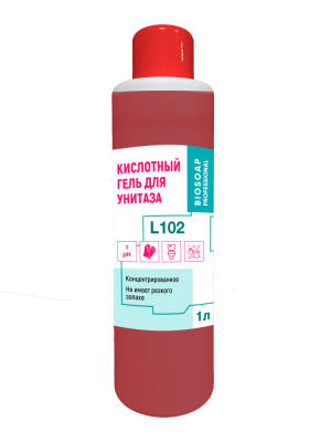 9030101 АиС BIOSOAP L102 Кислотный гель для унитаза 1л (упак.12 шт)