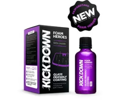 FHB118 Foam Heroes Kickdown антидождь для стекол, 50мл